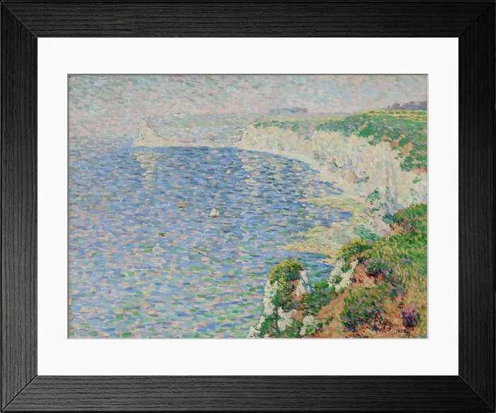 Framed Print : A View of the Cliffs at Etretat, 1888. Creator: Emile Schuffenecker Framed Print : A View of the Cliffs at Etretat, 1888. Creator: Emile Schuffenecker