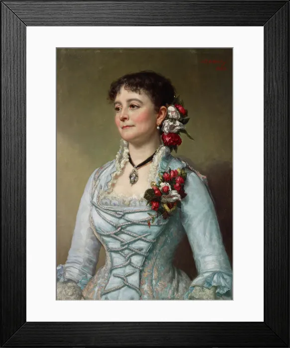 Framed Print : Portrait of Mrs. Richard T. Crane (Mary Josephine Prentice), 1880. Creator: George Peter Alexander Healy Framed Print : Portrait of Mrs. Richard T. Crane (Mary Josephine Prentice), 1880. Creator: George Peter Alexander Healy