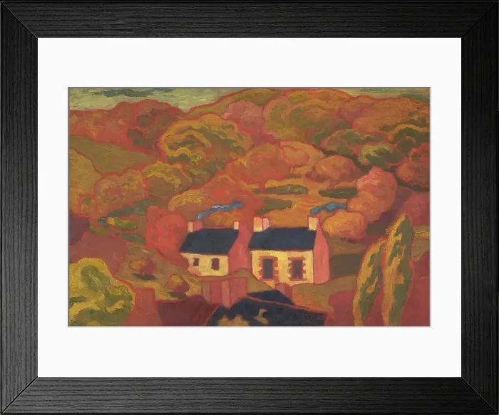 Framed Print : Two Thatched Cottages (Les deux chaumieres), about 1893-1894. Creator: Armand Seguin Framed Print : Two Thatched Cottages (Les deux chaumieres), about 1893-1894. Creator: Armand Seguin