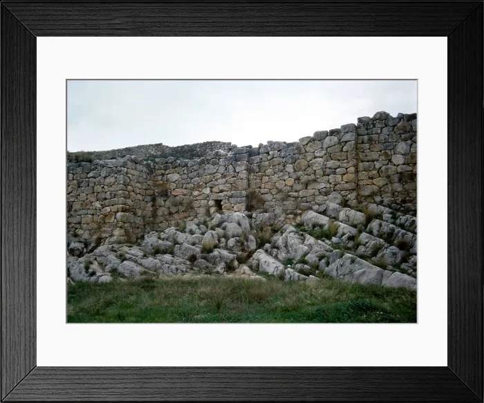 Framed Print : Mycenaean Acropolis of Tiryns, Argolis, Greece, 1999. Creator: LTL