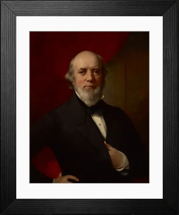 Framed Print : Self-Portrait, 1859. Creator: Chester Harding Framed Print : Self-Portrait, 1859. Creator: Chester Harding
