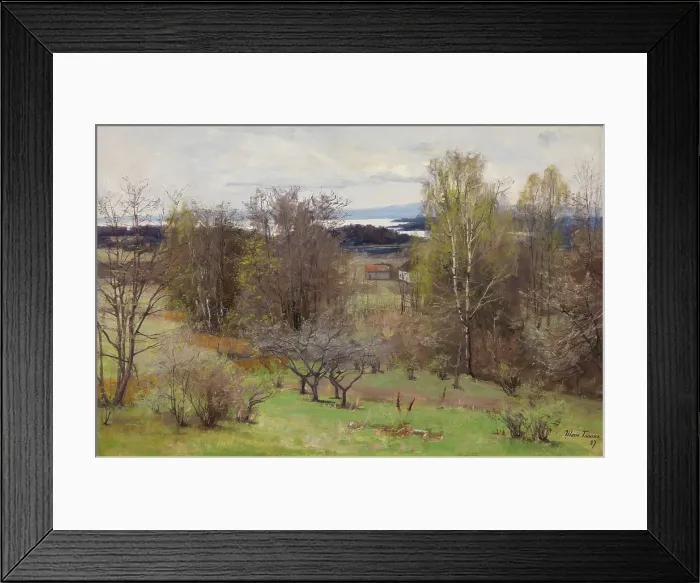 Framed Print : From Hoff by Skoyen, 1887. Creator: Marie Tannaes Framed Print : From Hoff by Skoyen, 1887. Creator: Marie Tannaes