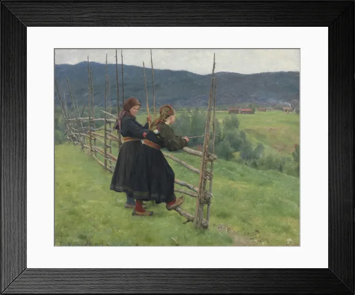 Framed Print : September, 1883. Creator: Erik Werenskiold Framed Print : September, 1883. Creator: Erik Werenskiold