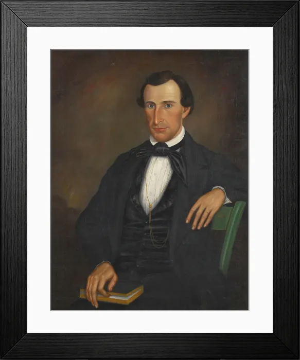 Framed Print : Portrait of Dr. Lewis D. Lyons, about 1855. Creator: Barton Stone Hays Framed Print : Portrait of Dr. Lewis D. Lyons, about 1855. Creator: Barton Stone Hays