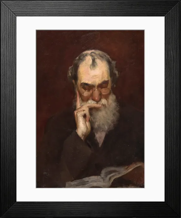 Framed Print : Henry James, Sr. 1872-1877. Creator: Frank Duveneck Framed Print : Henry James, Sr. 1872-1877. Creator: Frank Duveneck