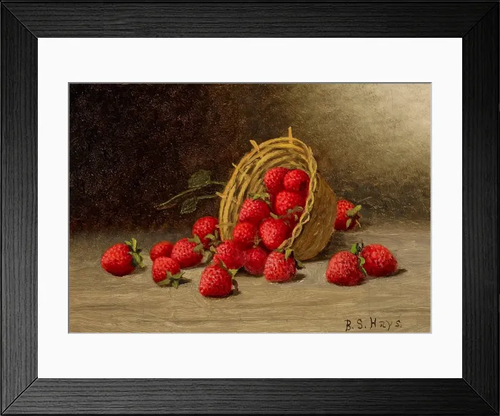 Framed Print : Strawberries, about 1870. Creator: Barton Stone Hays Framed Print : Strawberries, about 1870. Creator: Barton Stone Hays