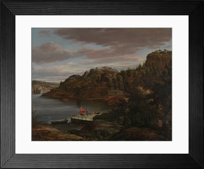 Framed Print : Sponvika by the Iddefjorden, 1702. Creator: Jacob Koninck the Younger Framed Print : Sponvika by the Iddefjorden, 1702. Creator: Jacob Koninck the Younger