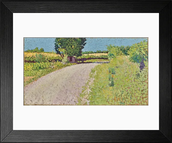 Framed Print : Path in the Country, about 1886. Creator: Charles Angrand Framed Print : Path in the Country, about 1886. Creator: Charles Angrand