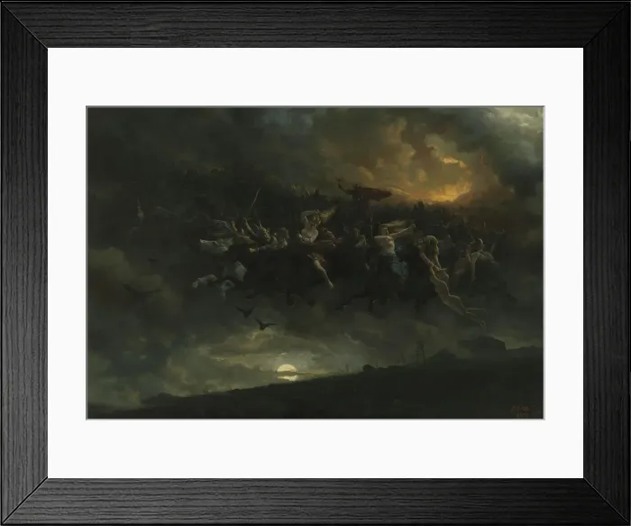 Framed Print : The wild Hunt of Odin, 1872. Creator: Peter Nicolai Arbo Framed Print : The wild Hunt of Odin, 1872. Creator: Peter Nicolai Arbo