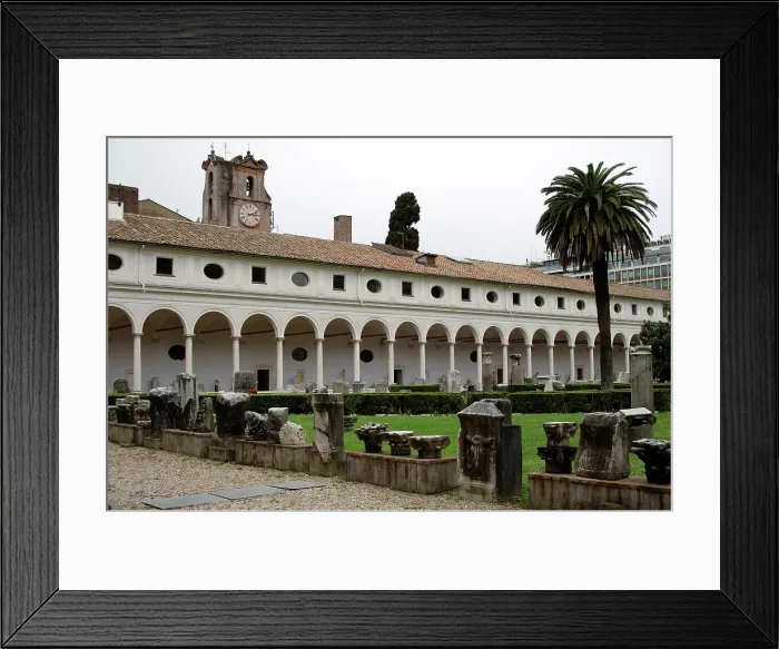 Framed Print : Patio, National Roman Museum (Baths of Diocletian), Rome, Italy, 2009. Creator: LTL Framed Print : Patio, National Roman Museum (Baths of Diocletian), Rome, Italy, 2009. Creator: LTL