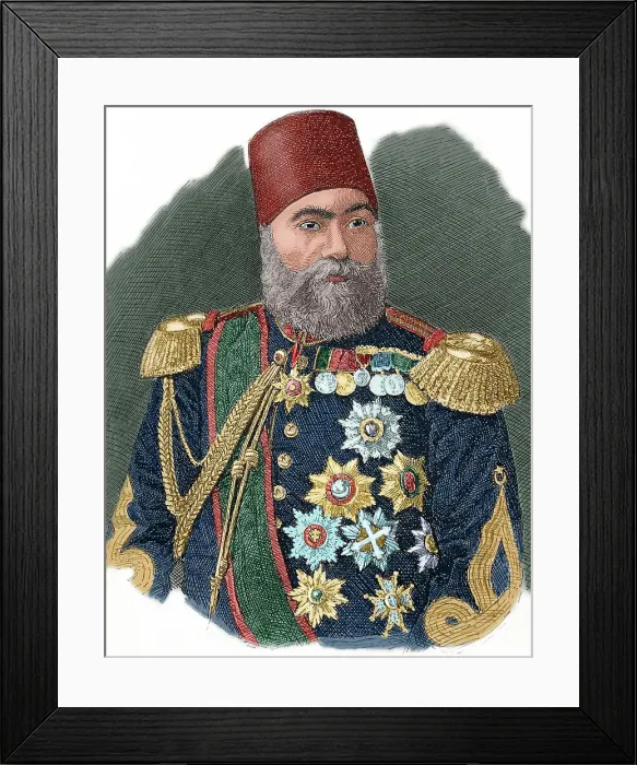 Framed Print : Osman Nuri Pasha, also Gazi Osman Pasha (1832-1900), Ottoman Turkish field marshal. Creator: Unknown Framed Print : Osman Nuri Pasha, also Gazi Osman Pasha (1832-1900), Ottoman Turkish field marshal. Creator: Unknown