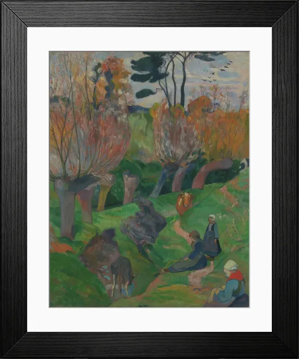 Framed Print : Landscape from Brittany, 1889. Creator: Paul Gauguin Framed Print : Landscape from Brittany, 1889. Creator: Paul Gauguin
