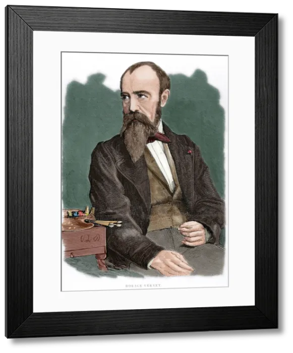 Framed Print : Horace Vernet (1789-1863), French painter, 1862. Creator: Unknown Framed Print : Horace Vernet (1789-1863), French painter, 1862. Creator: Unknown