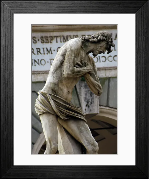 Framed Print : Statue of Jesus on the Ponte Milvio over the River Tiber, Rome, Italy, 2009. Creator: LTL Framed Print : Statue of Jesus on the Ponte Milvio over the River Tiber, Rome, Italy, 2009. Creator: LTL