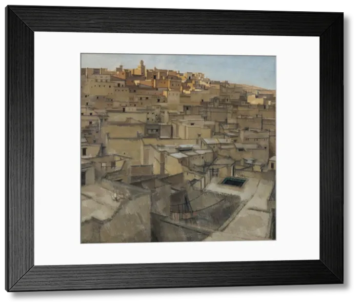 Framed Print : Fez, Seven O'clock, about 1924. Creator: Bernard Boutet de Monvel Framed Print : Fez, Seven O'clock, about 1924. Creator: Bernard Boutet de Monvel