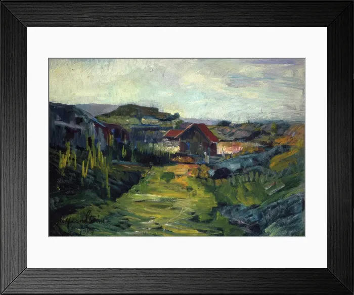 Framed Print : View of Flekkero, 1919. Creator: Halfdan Strom Framed Print : View of Flekkero, 1919. Creator: Halfdan Strom