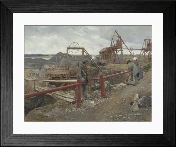 Framed Print : Dannemora Mines, 1890. Creator: Axel Jungstedt Framed Print : Dannemora Mines, 1890. Creator: Axel Jungstedt