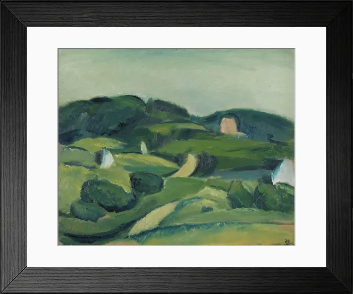 Framed Print : Landscape, Birkerod, 1917. Creator: Harald Giersing Framed Print : Landscape, Birkerod, 1917. Creator: Harald Giersing