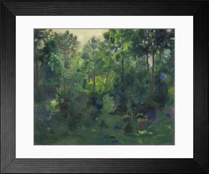 Framed Print : Wooded Landscape, 1900. Creator: Thorvald Erichsen Framed Print : Wooded Landscape, 1900. Creator: Thorvald Erichsen