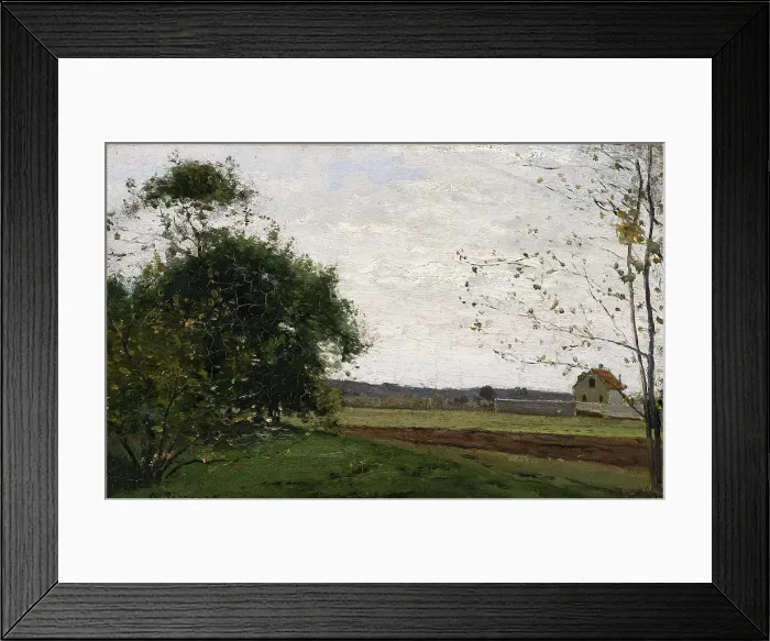 Framed Print : Landscape, about 1865. Creator: Camille Pissarro Framed Print : Landscape, about 1865. Creator: Camille Pissarro
