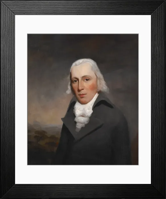 Framed Print : George Wood, about 1795. Creator: George Watson Framed Print : George Wood, about 1795. Creator: George Watson