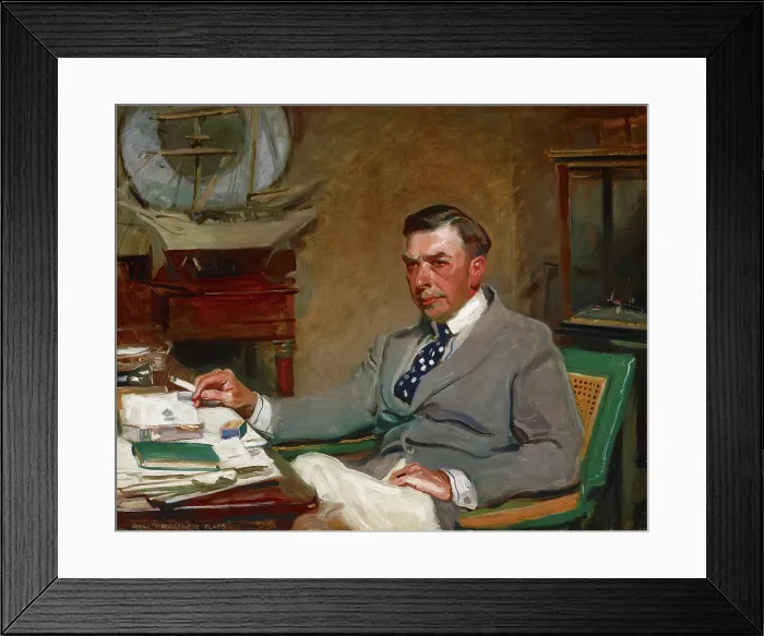Framed Print : Portrait of Booth Tarkington, 1916. Creator: James Montgomery Flagg Framed Print : Portrait of Booth Tarkington, 1916. Creator: James Montgomery Flagg