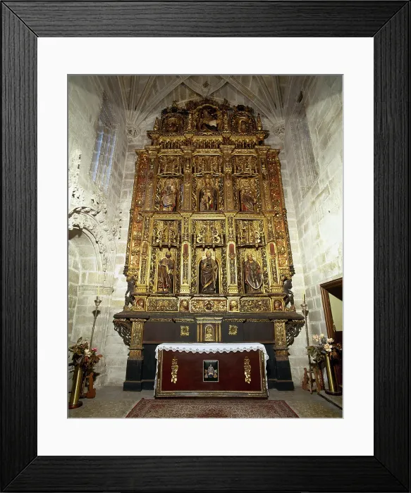 Framed Print : Altarpiece of the Chapel of St Peter and St Paul, Santiago Church, Betanzos, Galicia, Spain, 2000. Creator: LTL Framed Print : Altarpiece of the Chapel of St Peter and St Paul, Santiago Church, Betanzos, Galicia, Spain, 2000. Creator: LTL