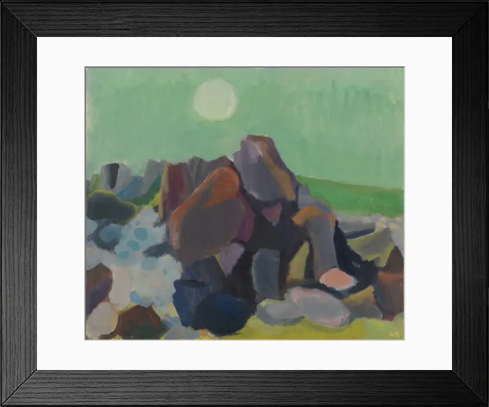 Framed Print : Pale moon, before 1936. Creator: Nils Nilsson Framed Print : Pale moon, before 1936. Creator: Nils Nilsson