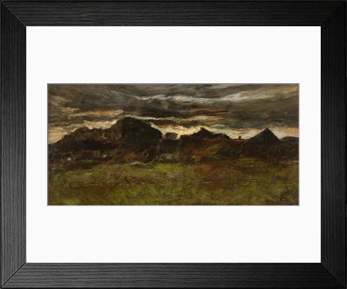 Framed Print : Landscape near Dachau, about 1880. Creator: Joseph Frank Currier Framed Print : Landscape near Dachau, about 1880. Creator: Joseph Frank Currier