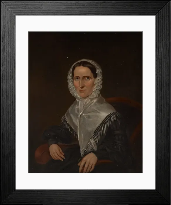 Framed Print : Portrait of Mary Galpin Cole, about 1840. Creator: George Winter Framed Print : Portrait of Mary Galpin Cole, about 1840. Creator: George Winter