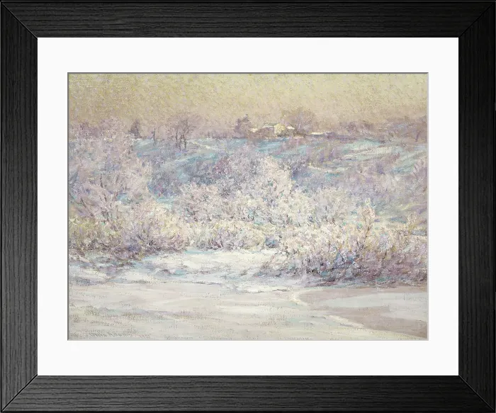 Framed Print : Frosty Morning, 1910. Creator: John Ottis Adams Framed Print : Frosty Morning, 1910. Creator: John Ottis Adams