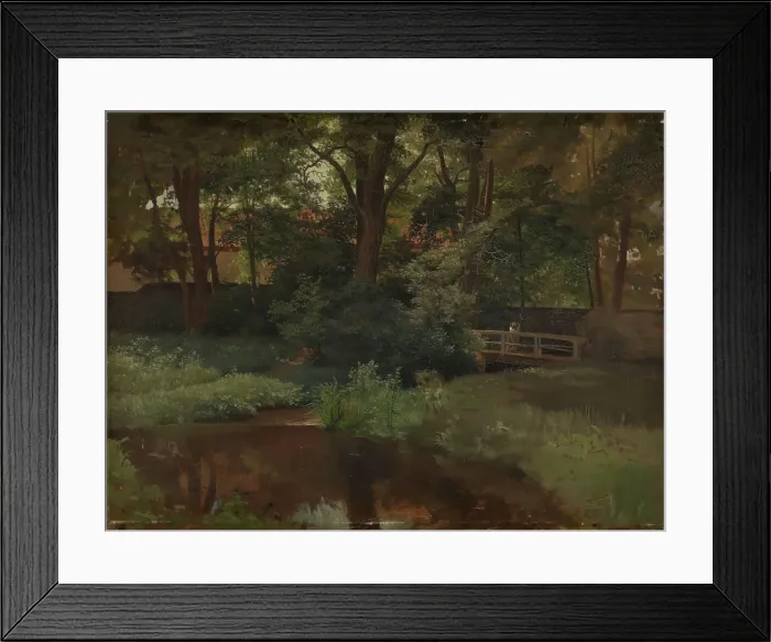 Framed Print : Landscape study, probably 1850s. Creator: Werner Holmberg Framed Print : Landscape study, probably 1850s. Creator: Werner Holmberg