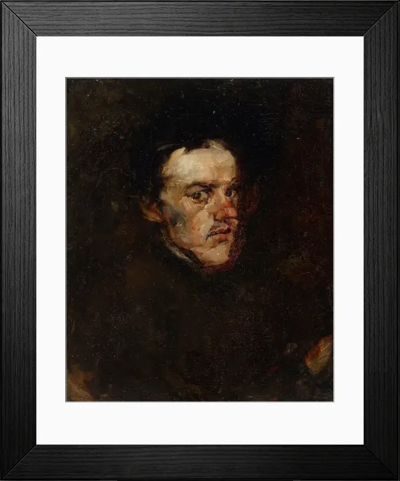 Framed Print : Portrait Sketch (Charles H. Freeman), date unknown. Creator: Joseph Frank Currier Framed Print : Portrait Sketch (Charles H. Freeman), date unknown. Creator: Joseph Frank Currier