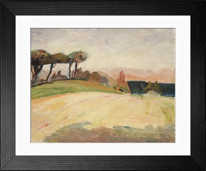 Framed Print : Landscape from Skane, 1918. Creator: Thorvald Erichsen Framed Print : Landscape from Skane, 1918. Creator: Thorvald Erichsen