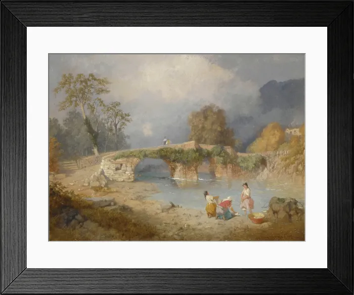 Framed Print : Clearing up for Fine Weather, Beddgelert, North Wales, 1867. Creator: James Baker Pyne Framed Print : Clearing up for Fine Weather, Beddgelert, North Wales, 1867. Creator: James Baker Pyne