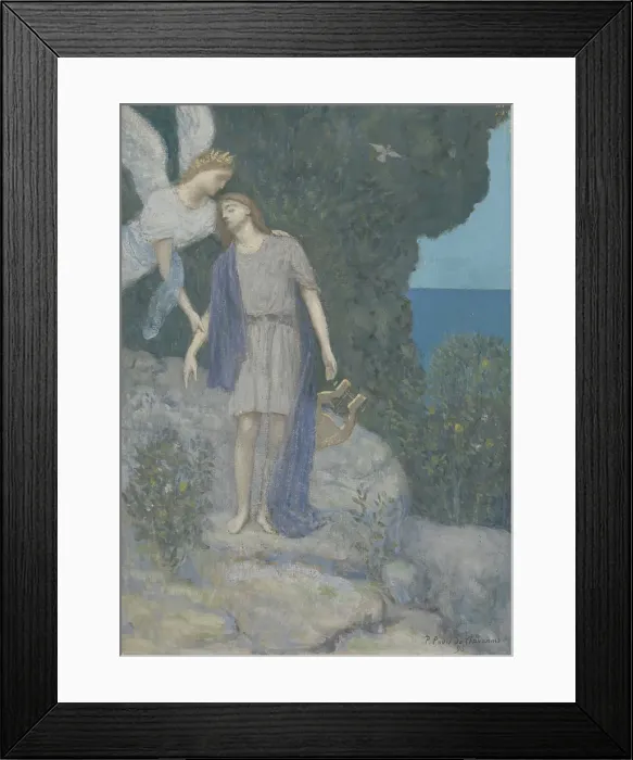 Framed Print : The Poet, 1896. Creator: Pierre Puvis de Chavannes Framed Print : The Poet, 1896. Creator: Pierre Puvis de Chavannes