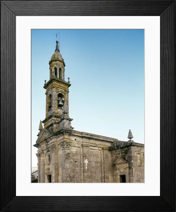 Framed Print : Church of St Columba de Carnota, Carnota, La Coruna province, Galicia, Spain, 18th century, (2000). Creator: LTL Framed Print : Church of St Columba de Carnota, Carnota, La Coruna province, Galicia, Spain, 18th century, (2000). Creator: LTL