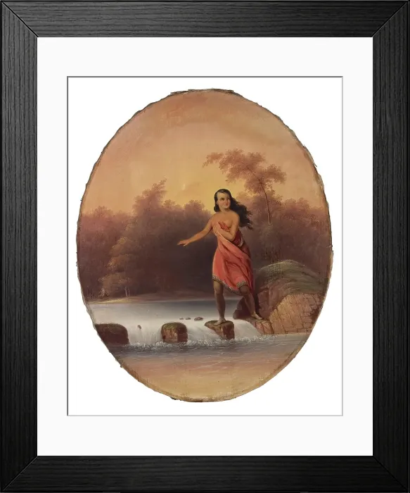 Framed Print : Spotted Fawn (Copy of The Chief's Daughter by John Gadsby Chapman), 1864. Creator: George Winter Framed Print : Spotted Fawn (Copy of The Chief's Daughter by John Gadsby Chapman), 1864. Creator: George Winter