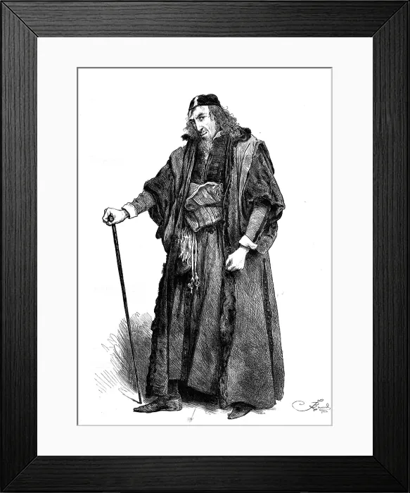 Framed Print : Mr. Henry Irving as Shylock, in The Merchant of Venice at the Lyceum Theatre, 1880. Creator: Unknown