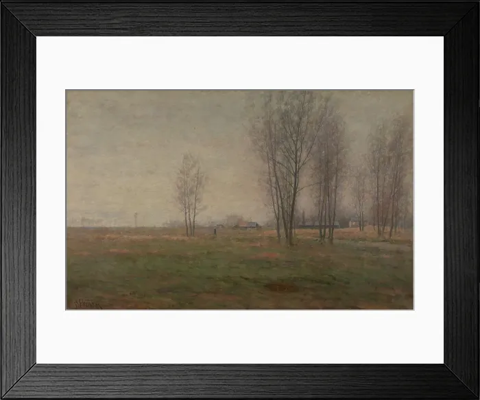Framed Print : Evening atmosphere by the Seine, between 1876 and 1889. Creator: Per Ekstrom Framed Print : Evening atmosphere by the Seine, between 1876 and 1889. Creator: Per Ekstrom