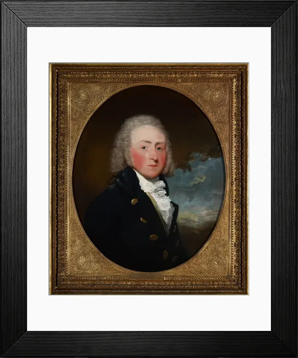 Framed Print : Portrait of Edward Loftus, about 1790. Creator: Gilbert Stuart Framed Print : Portrait of Edward Loftus, about 1790. Creator: Gilbert Stuart