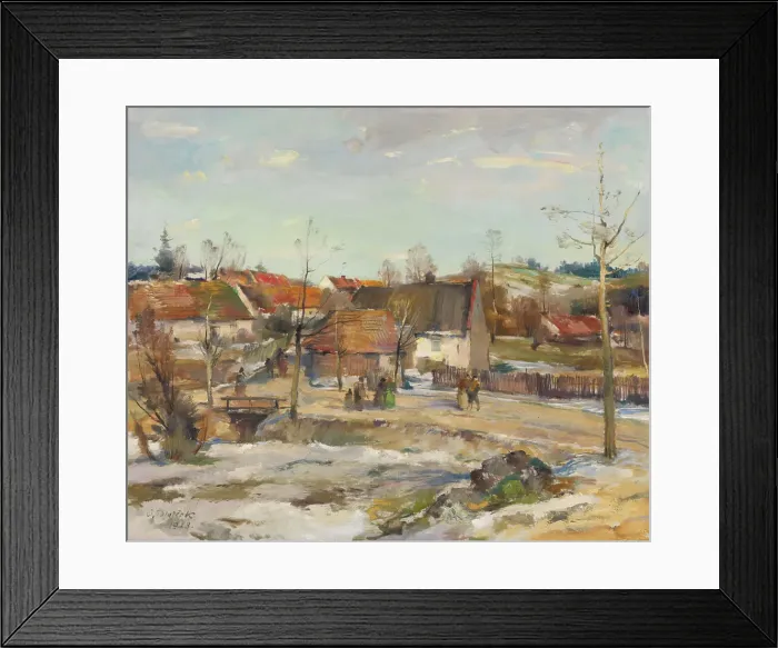 Framed Print : Early Spring, 1928. Creator: Oldrich Blazicek Framed Print : Early Spring, 1928. Creator: Oldrich Blazicek