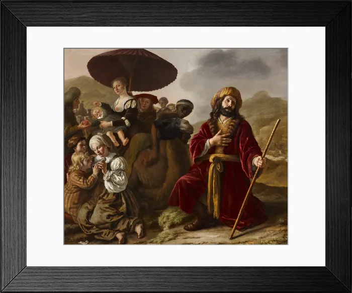 Framed Print : Jacob Seeking the Forgiveness of Esau, 1652. Creator: Jan Victors Framed Print : Jacob Seeking the Forgiveness of Esau, 1652. Creator: Jan Victors