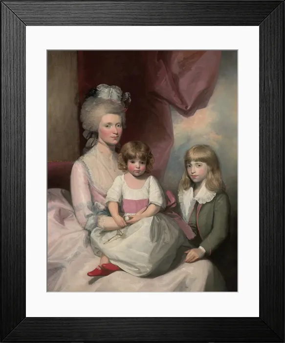 Framed Print : Portrait of a Family, about 1783-1793. Creator: Gilbert Stuart Framed Print : Portrait of a Family, about 1783-1793. Creator: Gilbert Stuart