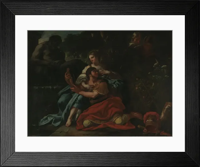 Framed Print : Armida and Rinaldo, c1700. Creator: Daniel Seiter