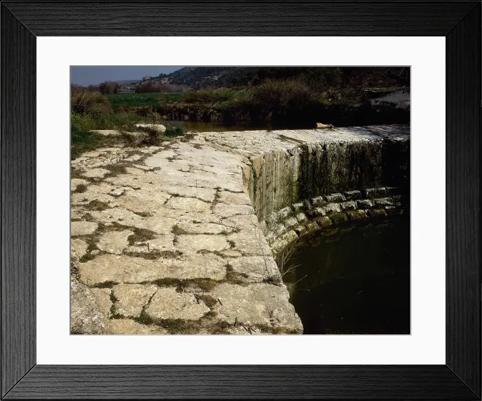 Framed Print : Las Barcinas Roman dam, Deifontes, province of Granada, Andalusia, Spain (2002). Creator: LTL Framed Print : Las Barcinas Roman dam, Deifontes, province of Granada, Andalusia, Spain (2002). Creator: LTL