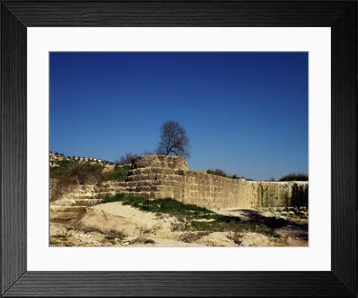 Framed Print : Las Barcinas Roman dam, Deifontes, province of Granada, Andalusia, Spain (2002). Creator: LTL Framed Print : Las Barcinas Roman dam, Deifontes, province of Granada, Andalusia, Spain (2002). Creator: LTL