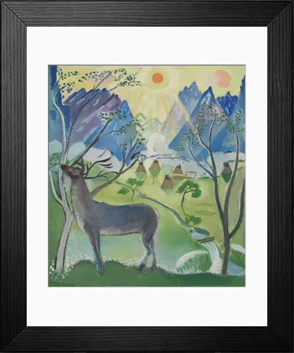 Framed Print : Midnight, Norrland, 1918. Creator: Leander Engstrom Framed Print : Midnight, Norrland, 1918. Creator: Leander Engstrom