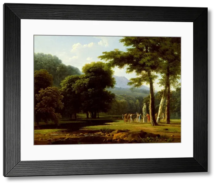 Framed Print : Landscape, 1804. Creator: Jean-Victor Bertin Framed Print : Landscape, 1804. Creator: Jean-Victor Bertin