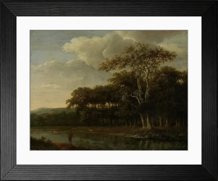 Framed Print : Woodland Scene, probably approx. 1650. Creator: Johan Lagoor Framed Print : Woodland Scene, probably approx. 1650. Creator: Johan Lagoor
